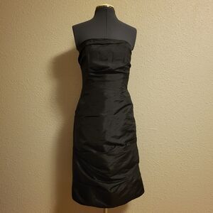 WTOO by Watters & Watters Black Strapless Dress Size 4